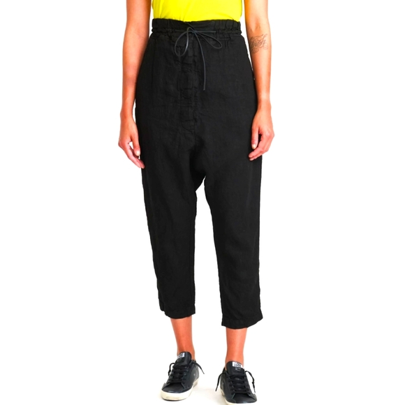 NWT Rundholz Dip Drop Crotch Cotton Pants – Black – Size L - Picture 3 of 9